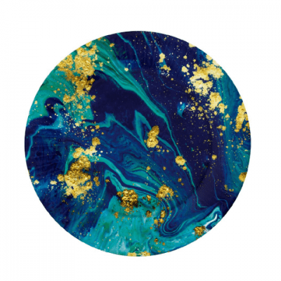 Малки чинийки Космос Космическо парти Midnight blue 18 см, 6 броя