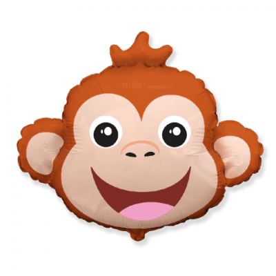 Фолиев балон глава маймунка, 80 х 62 см FX