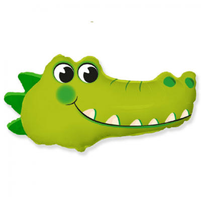 Фолиев балон глава крокодил, 80 х 45 см FX