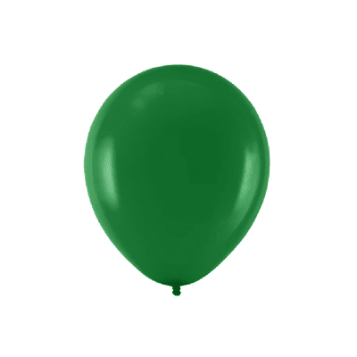 Малък зелен балон, тъмнозелен пастел, 12 см, китайски, 1 брой
