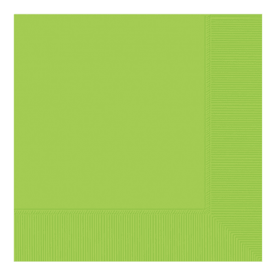 Светлозелени салфетки Lime green 33 см, 20 броя
