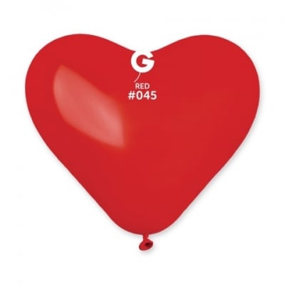 Балон латекс червено сърце 25 см