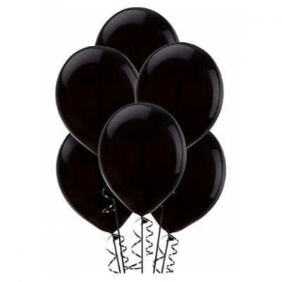 Латексов балон черен G90/14, черни балони, пакет 10 броя