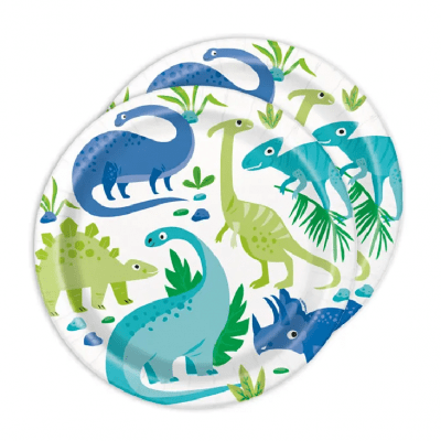 Чинийки сини и зелени динозаври, 8 броя