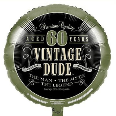 Фолиев балон 60 years Vintage Dude