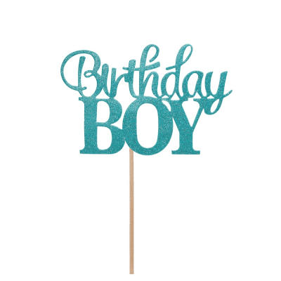 Син топер за торта рожден ден момче