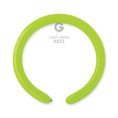 Зелен, светлозелен балон за моделиране D4/11, 1 брой
