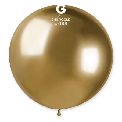 Кръгъл балон хром злато 80 см Gemar GB30/88, 1 брой