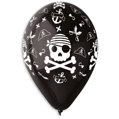 Черен балон пиратско парти, 1 брой