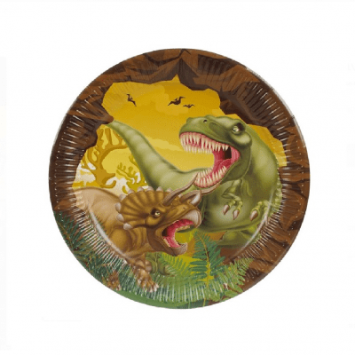 Малки парти чинийки Динозаври, 6 броя JM