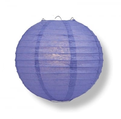 Синьолилава декоративна топка, хартиен фенер, 20 см