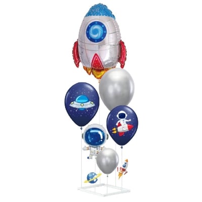 Комплект за настолна украса с балони, космическо парти, 90 см