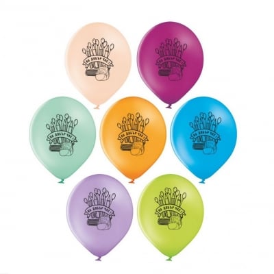 Латексови балони На добър час !, микс 50 броя