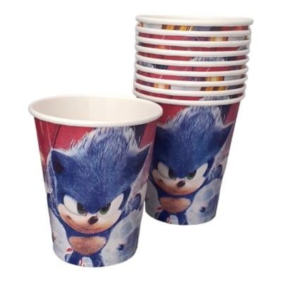 Чаши Соник Таралежа Sonic the Hedgehog, 10 броя