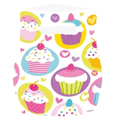 Торбички Candy Cupcake party, парти кексчета мъфини, 6 броя