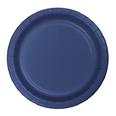 Тъмносини големи чинийки, navy blue, 24 броя