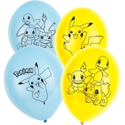 Покемон Pokemon, латексови балони, 6 броя