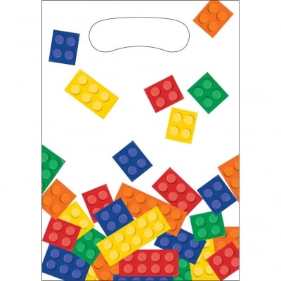 Парти торбички лего парти, строителни блокчета, 8 броя