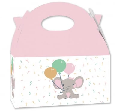 Charming Elephant Girl, кутия за подаръчета със слонче, в розово, 1 брой