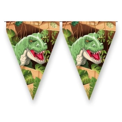 Гирлянд от 9 флагчета Парти Динозаври DINO BLAST