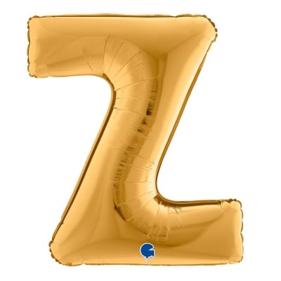 Голям фолиев балон златна буква Z, 100 см