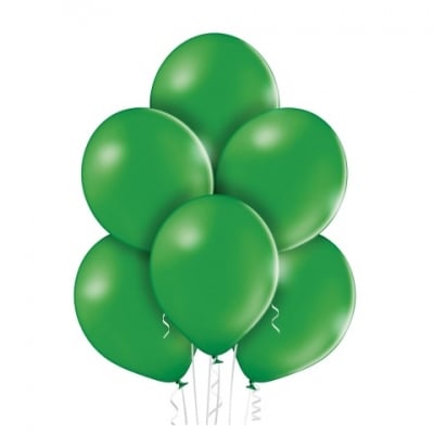 Зелен балон, тъмнозелен пастел, 30 см Green leaf Belbal, пакет 50 броя