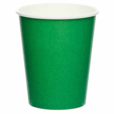 Зелени чаши, картон, 8 броя