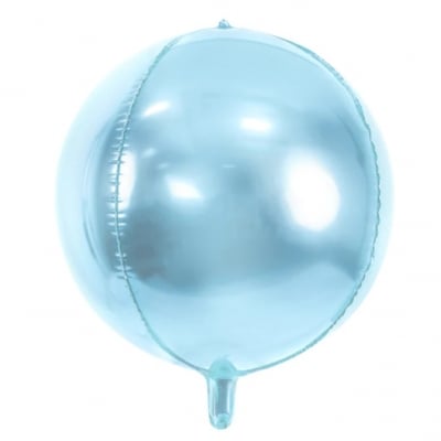 Фолиев балон сфера, топка, светлосин, 50 см