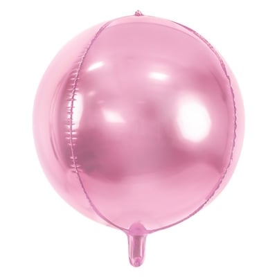 Фолиев балон сфера, топка, светлорозов, 50 см