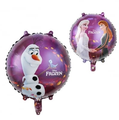 Фолиев балон Замръзналото Кралство Frozen двустранен, кръг 43 см