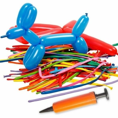 50 балона за моделиране разноцветни с помпа