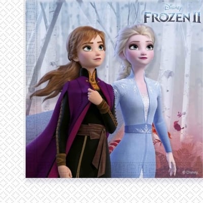 Парти салфетки Замръзналото Кралство Frozen 2 - 20 броя ,33х33 см