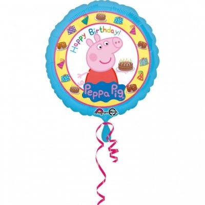 Фолиев Балон кръг Прасенцето Пепа Peppa Pig 43 см.