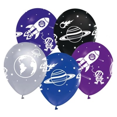 Балони космическо парти, космос, планети, 10 броя микс