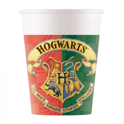 Картонени чаши Хари Потър Harry Potter домове, 8 броя