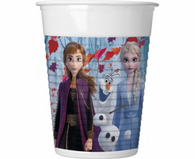 Парти чаши Замръзналото Кралство 2 Frozen - 8 бр. 200 мл. пластмасови