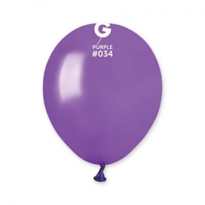 Малък балон лилав металик 13 см
