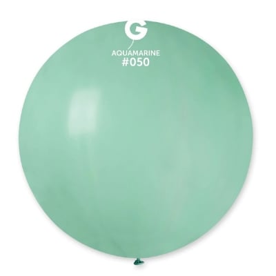 Голям кръгъл балон аквамарин 80 см G220/50