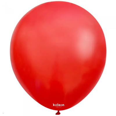 Червени балони Standart Red 30 см, Kalisan, пакет 100 броя