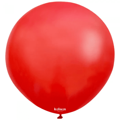 Кръгъл червен балон Standart Red 48 см, Kalisan, 1 брой
