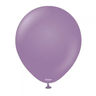 Лилав балон пастел лавандула Retro Lavender Kalisan 30 см, пакет 100 броя