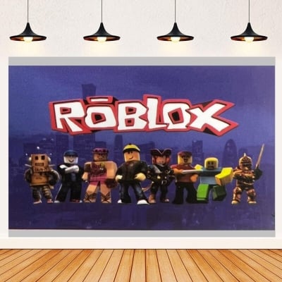 Винил, фон за декорация Роблокс Roblox, 125 х 80 см 