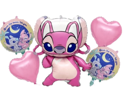 Комплект балони Ейнджъл Лило и Стич Stitch, 5 броя