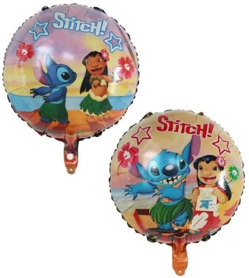 Фолиев балон Стич Stitch, кръг 45 см вар. 3