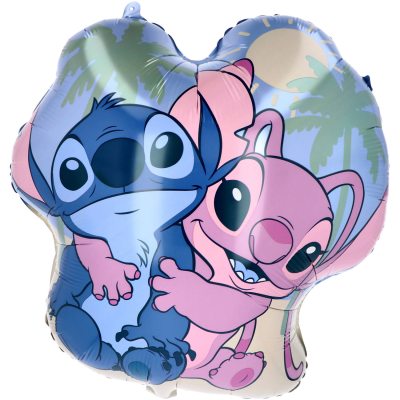 Фолиев балон Стич и Ейнджъл Stitch, 47 х 49 см