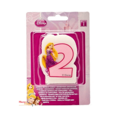 Свещ Дисни Принцеси Рапунцел цифра 2