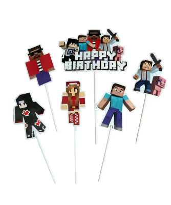Топери ТНТ Майнкрафт TNT Minecraft, 6 броя