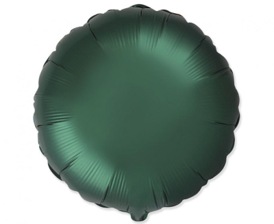 Фолиев балон тъмнозелен кръг, бутилково зелено, 43 см