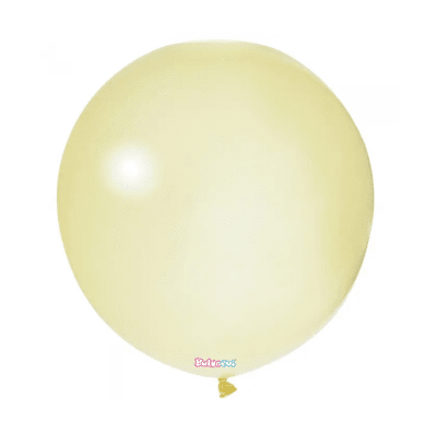 Кръгъл балон макарон жълт, ванилия, 45 см Balonevi,  1 брой