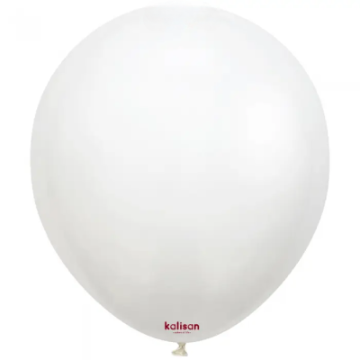 Бели балони Standart White 30 см, Kalisan, пакет 100 броя
